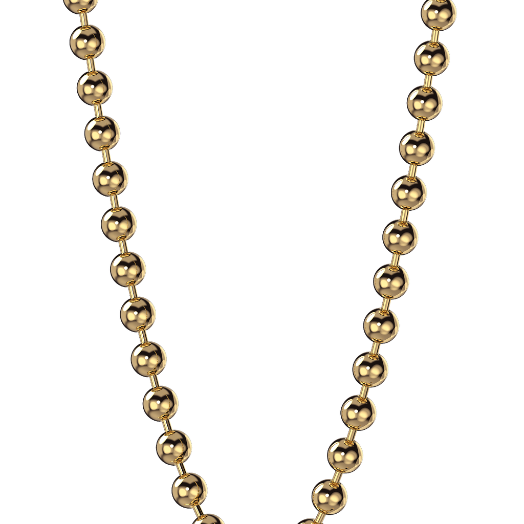 10x 24" Ball Chain - Gold Plated