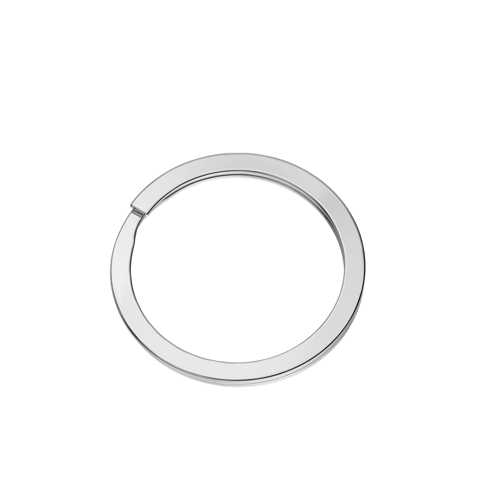 10x Premium Round Keyring Split-Ring Attachment - St.Steel