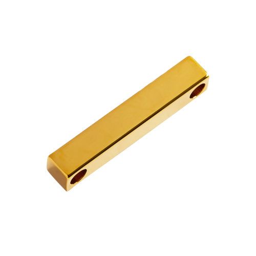 10x Milano 3D Bar Pendant - Gold Titanium Plated