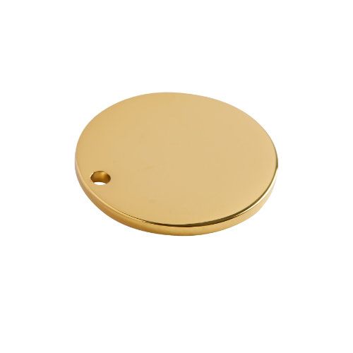 10x Milano Circle Pendant - Gold Titanium Plated