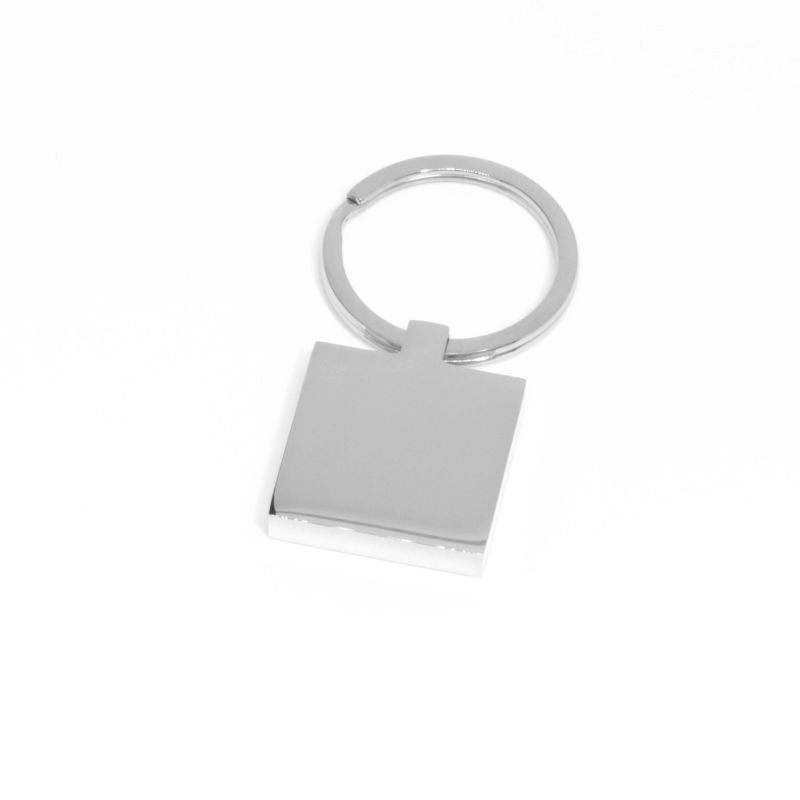 10x Milano Square Keyring - Plated Brass