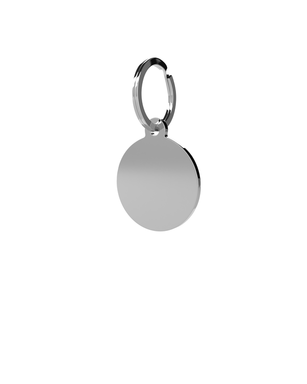 10x Small Circle Pet Tags - St.Steel (C22-SIL)