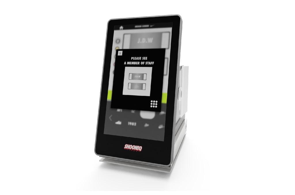 Dubrae Engraving Kiosk Sneaker Personalisation Tool Metaza Ltd