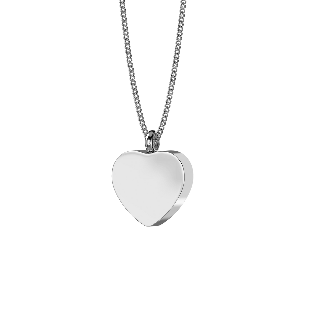 10x Premium Heart Urn Pendant - Engravable Blank St.Steel