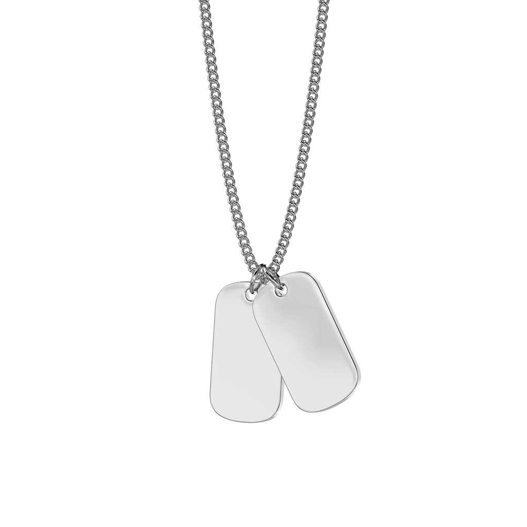 10x Premium Mini ID Tag Pendant - Engravable Blank St.Steel