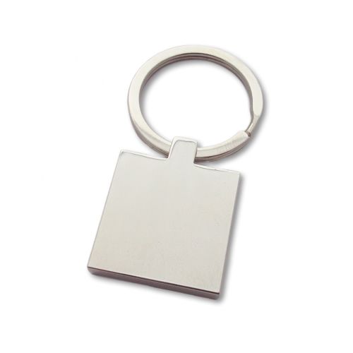 10x Square Keyring - Plated Zinc Alloy
